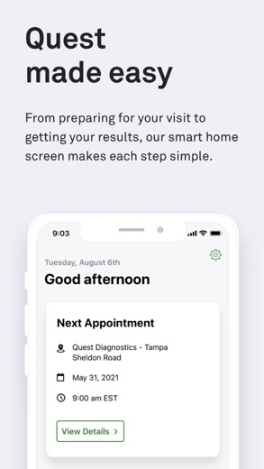 MyQuest for Patients screenshot 1
