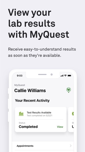 MyQuest for Patients screenshot 2