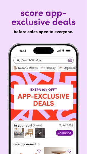 Wayfair screenshot 1
