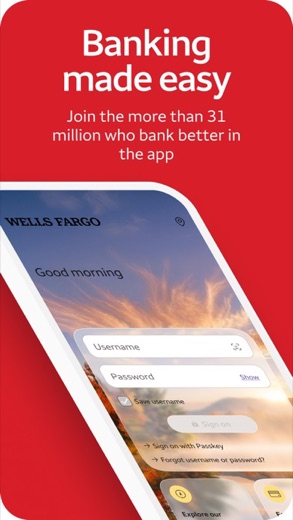 Wells Fargo Mobile screenshot 1