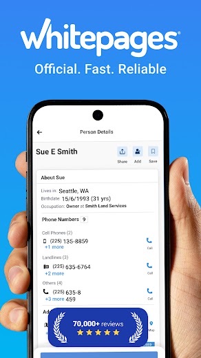 Whitepages screenshot 1